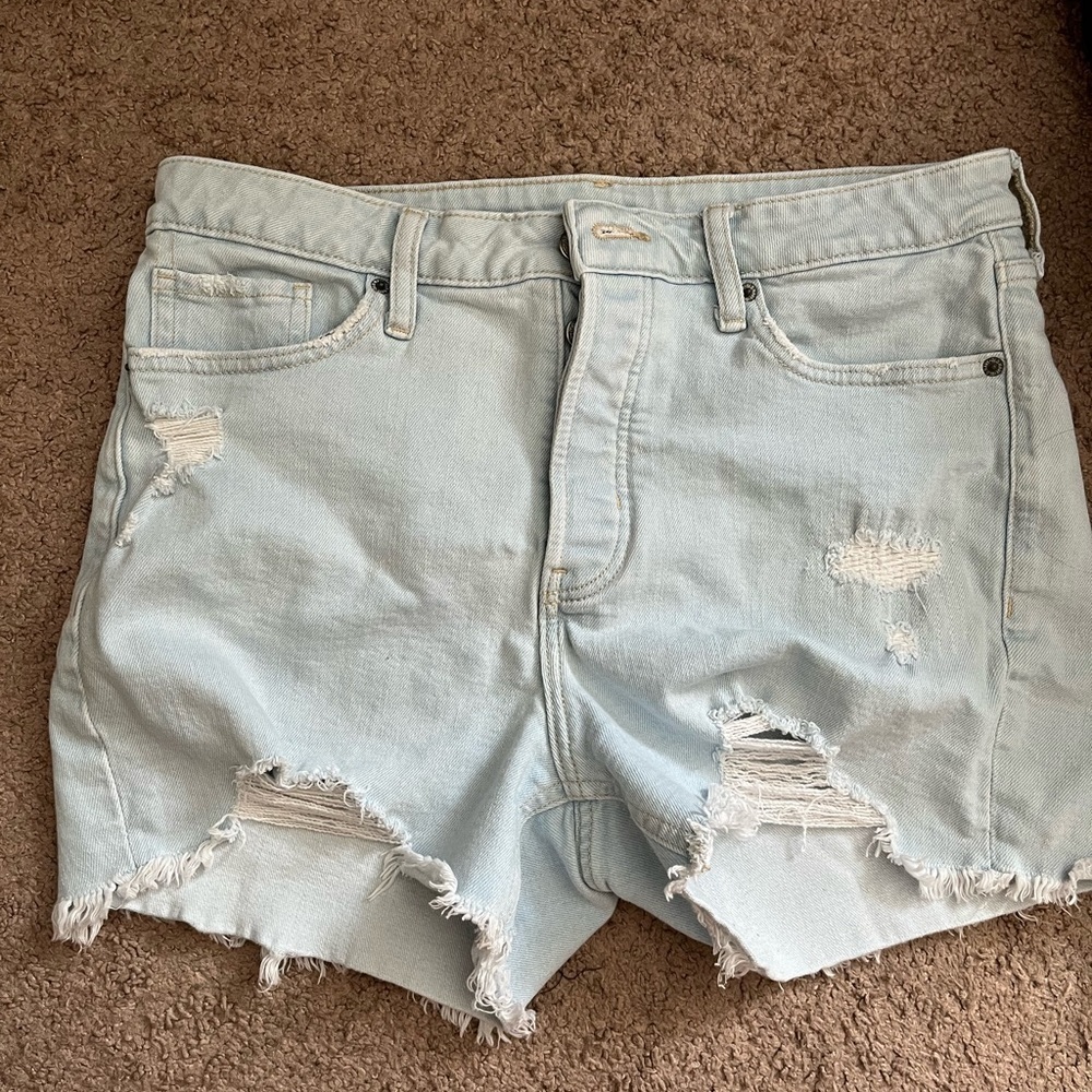 Button Fly OG Straight Cut Off Shorts - Picture 2 of 8